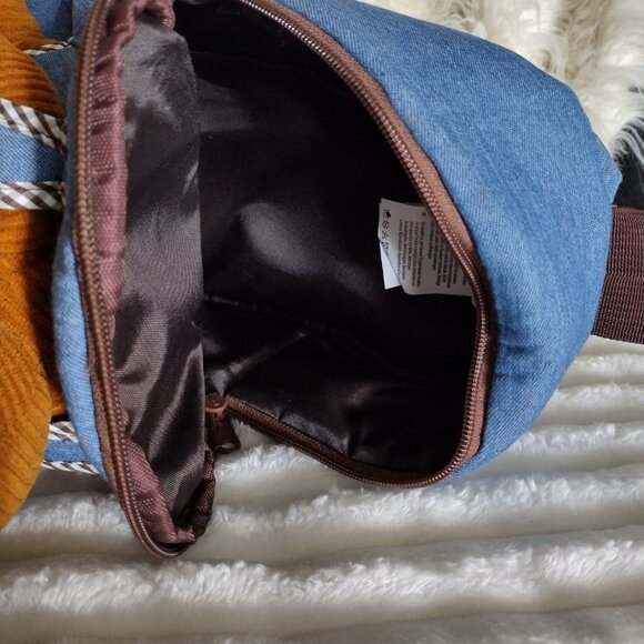 Naturally KIDS T-Rex Dinosaur Plush Backpack Toddler 3-5 Blue Brown Dino School - Picture 8 of 13